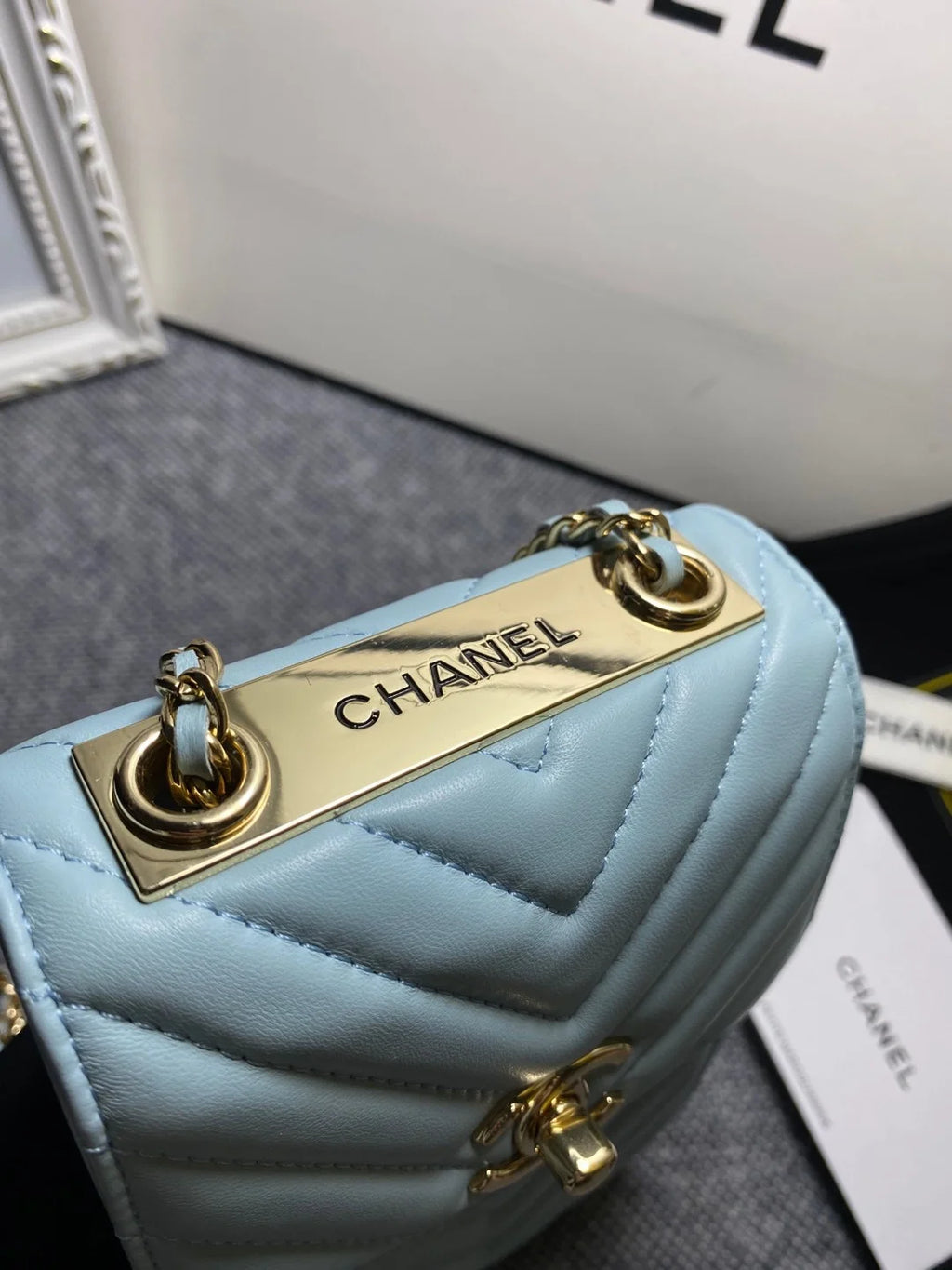 Light Blue Bag Q917