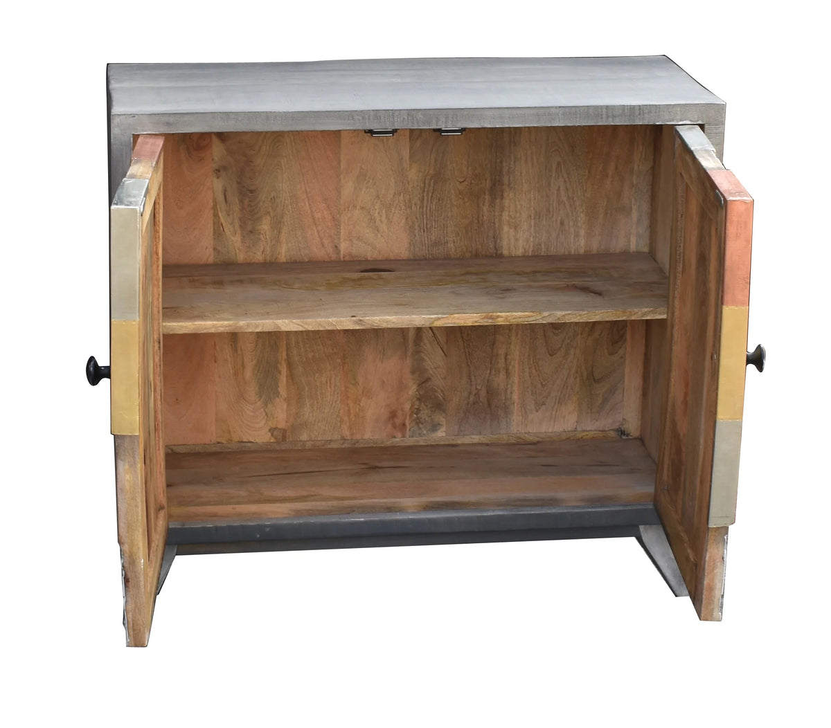 Recycled Mango Wood Cabinet with 2 Doors Q6924