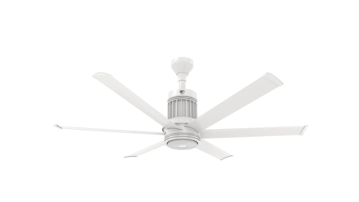 White 60 Ceiling Fan with LED E51055