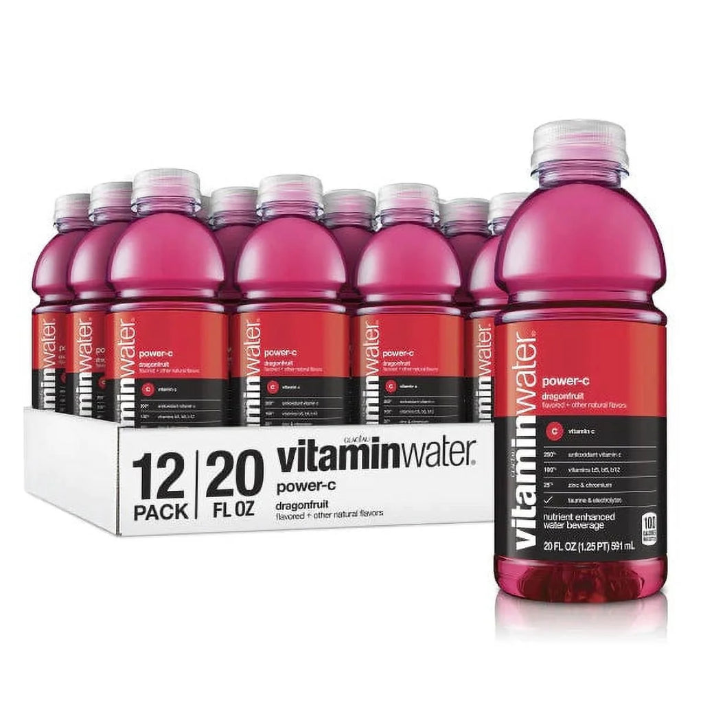 Vitaminwater Power-C Dragon Fruit, 20 Fl, Pack of 12 S105329