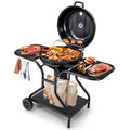 22 inch Charcoal BBQ Grill with Thermometer B540