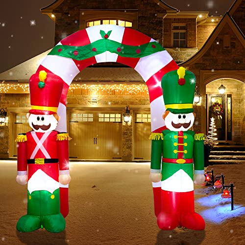 9FT Christmas Inflatable Arch with Lights Z7235