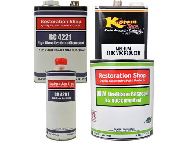 School Bus Yellow Gallon Low VOC Urethane Basecoat Clearcoat Auto Paint Kit N554921