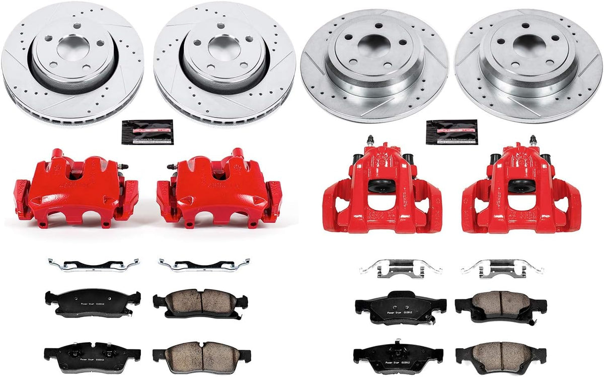 Front & Rear Carbon-Fiber Ceramic Brake Kit Y113