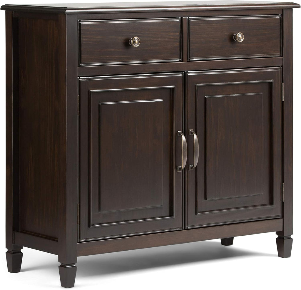 Light Golden Brown Solid Wood Storage Cabinet with 2 Drawers C836057