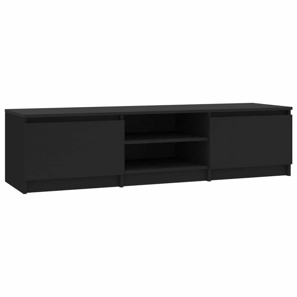Black Chipboard TV Cabinet W4418