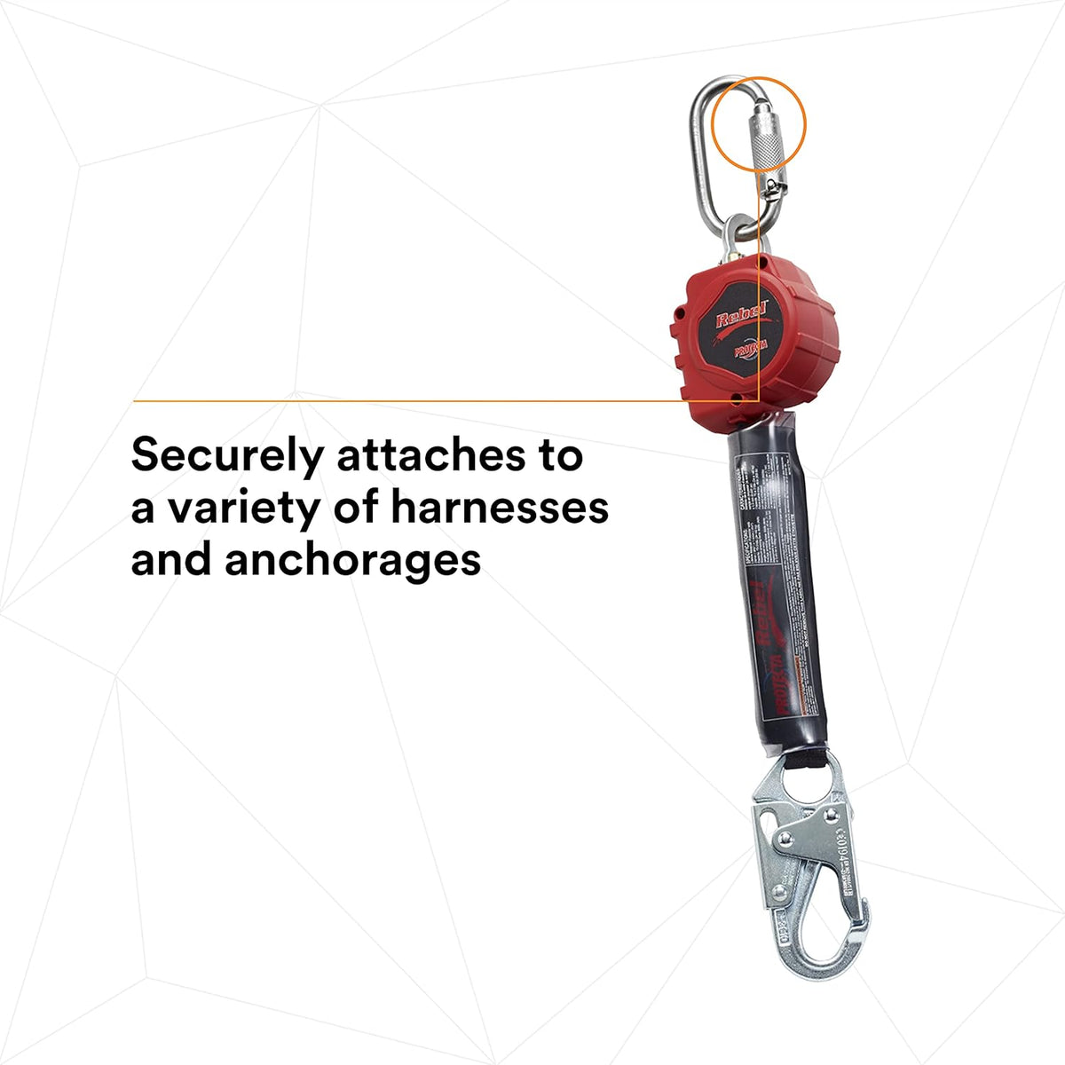 Self Retracting Lifeline with Steel Snap Hook and Carabiner H530