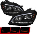 Pearl Black LED Sequential Projector Headlights D775