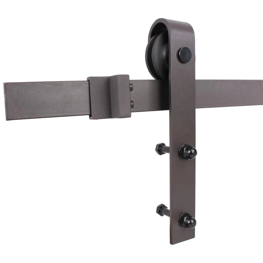 Stained Wood Sliding Barn Door with Hardware Kit V88112