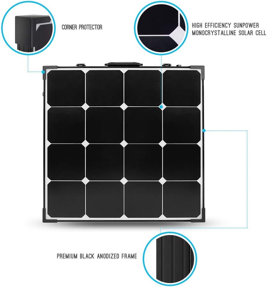 100 Watt Monocrystalline Waterproof Solar Suitcase A3269
