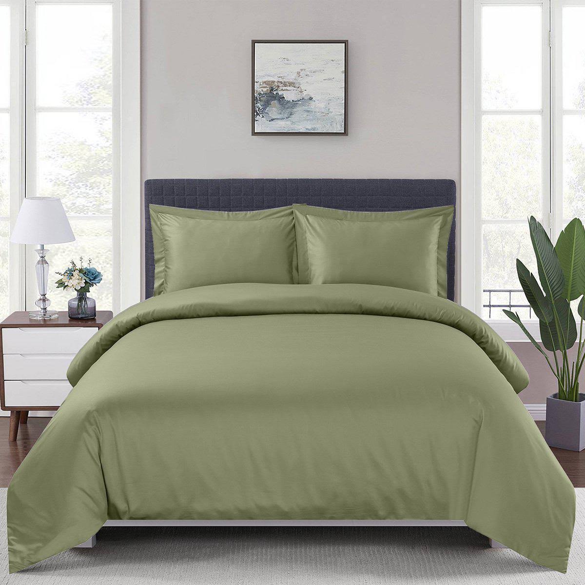 100% Bamboo Duvet Cover King/Calking Sage Z388283