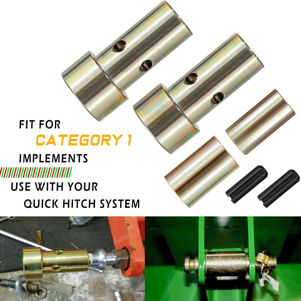 4 Pairs Cat 1 Quick Hitch Adapter Bushing Kit O113019