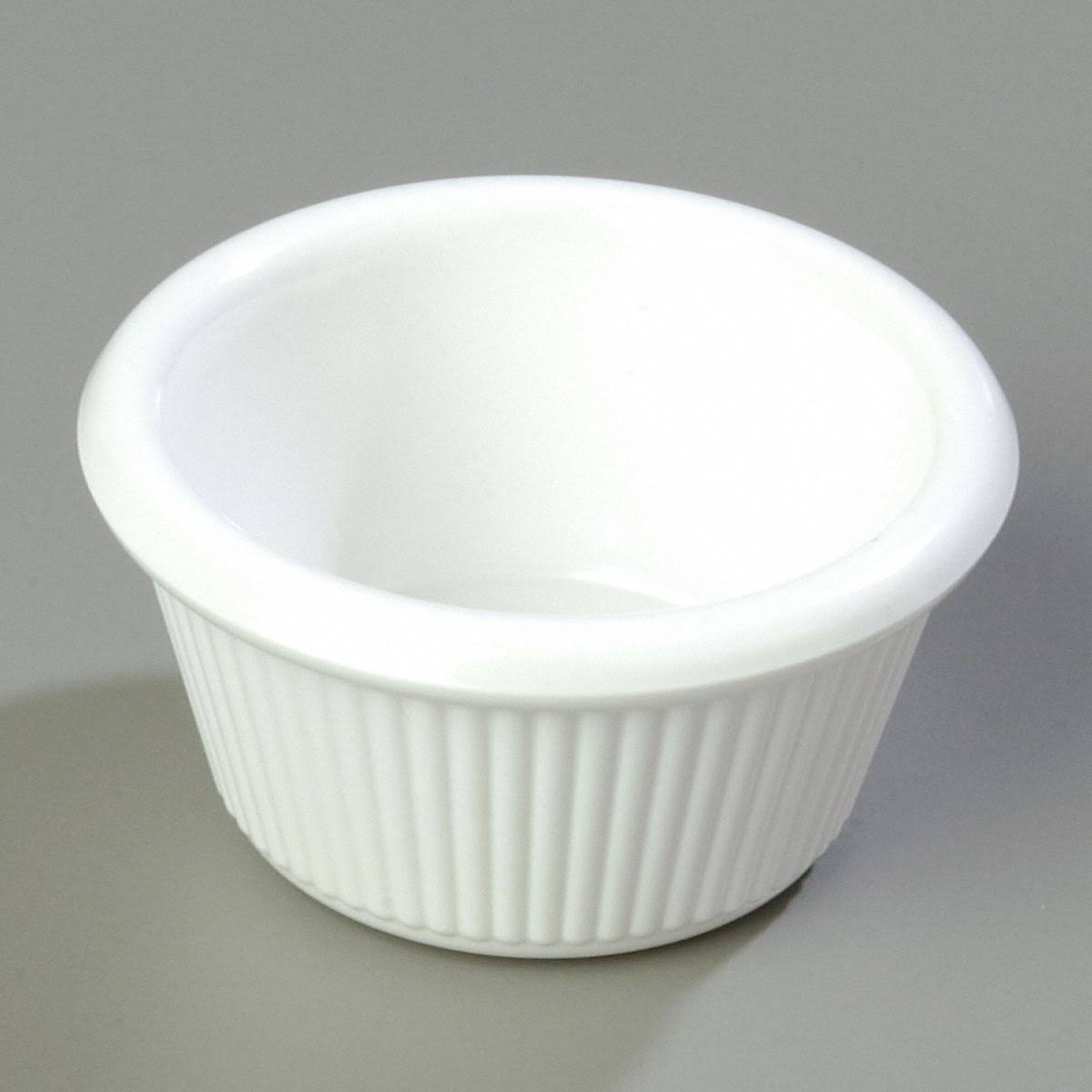 White 3 Oz Fluted Ramekin E983