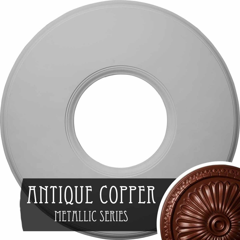Hand-Painted Deco Ceiling Medallion I936