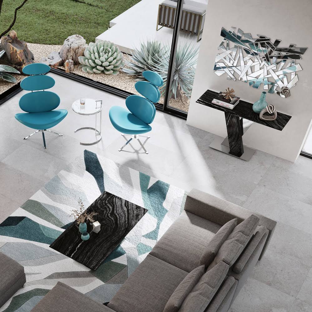 Teal Swivel Occasional Chair A98388