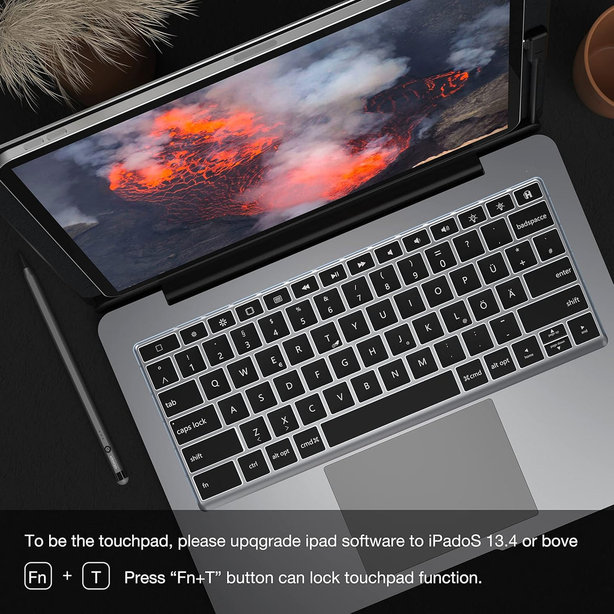 Magnetic Backlit Keyboard Case with Touchpad U519511