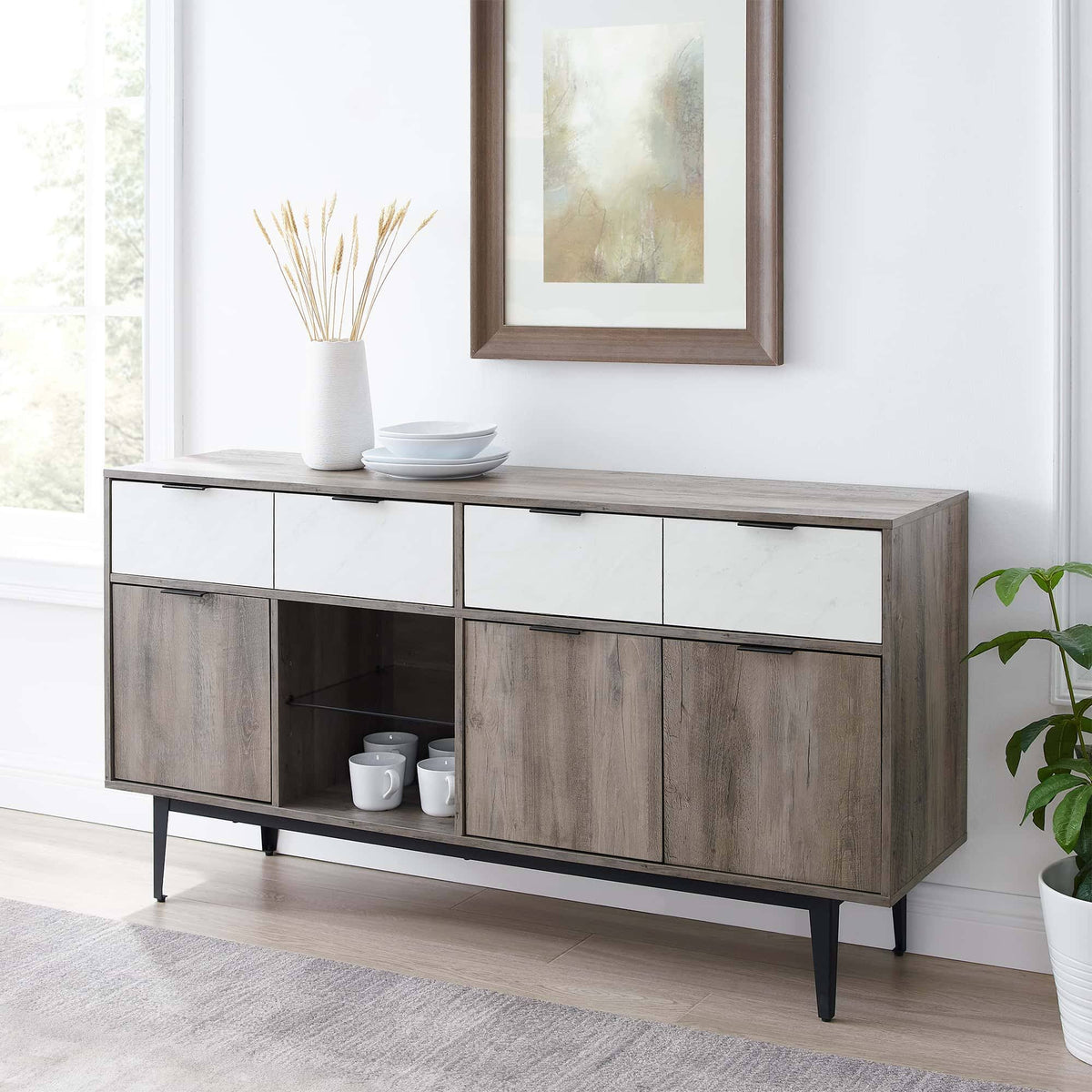 60x22 2 Drawer Sideboard J8710