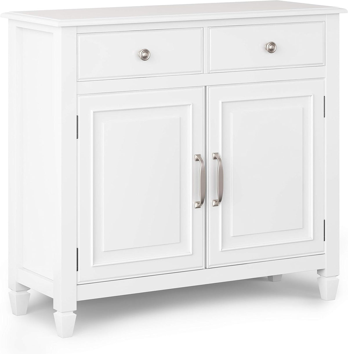 Light Golden Brown Solid Wood Storage Cabinet with 2 Drawers C836057