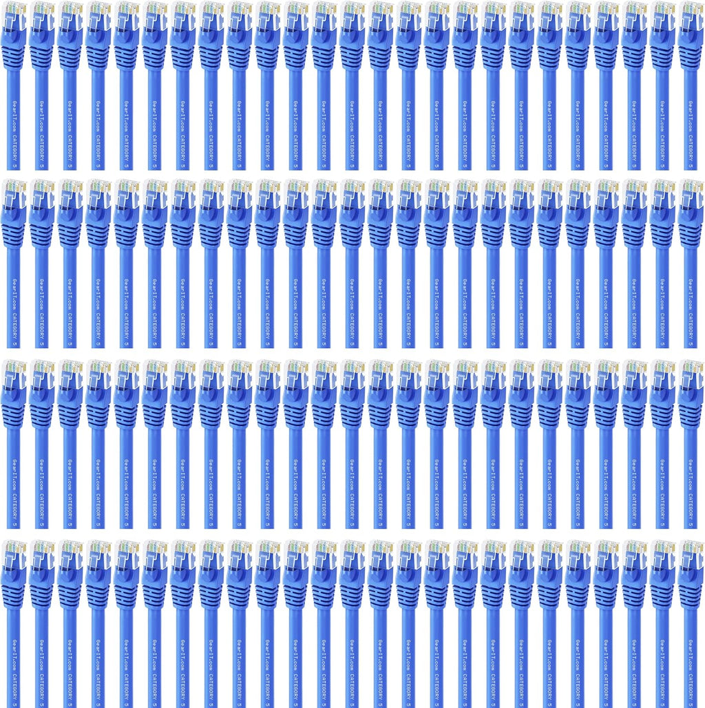 Cat5e Ethernet Patch Cable 3 Feet Blue T23657