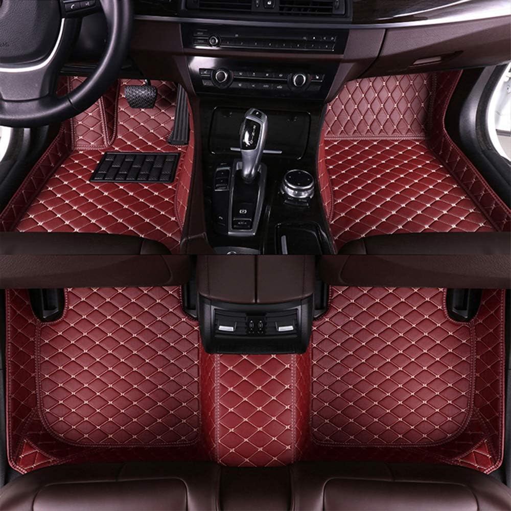 Custom Car Floor Mat XPE Leather Waterproof Brown K870052
