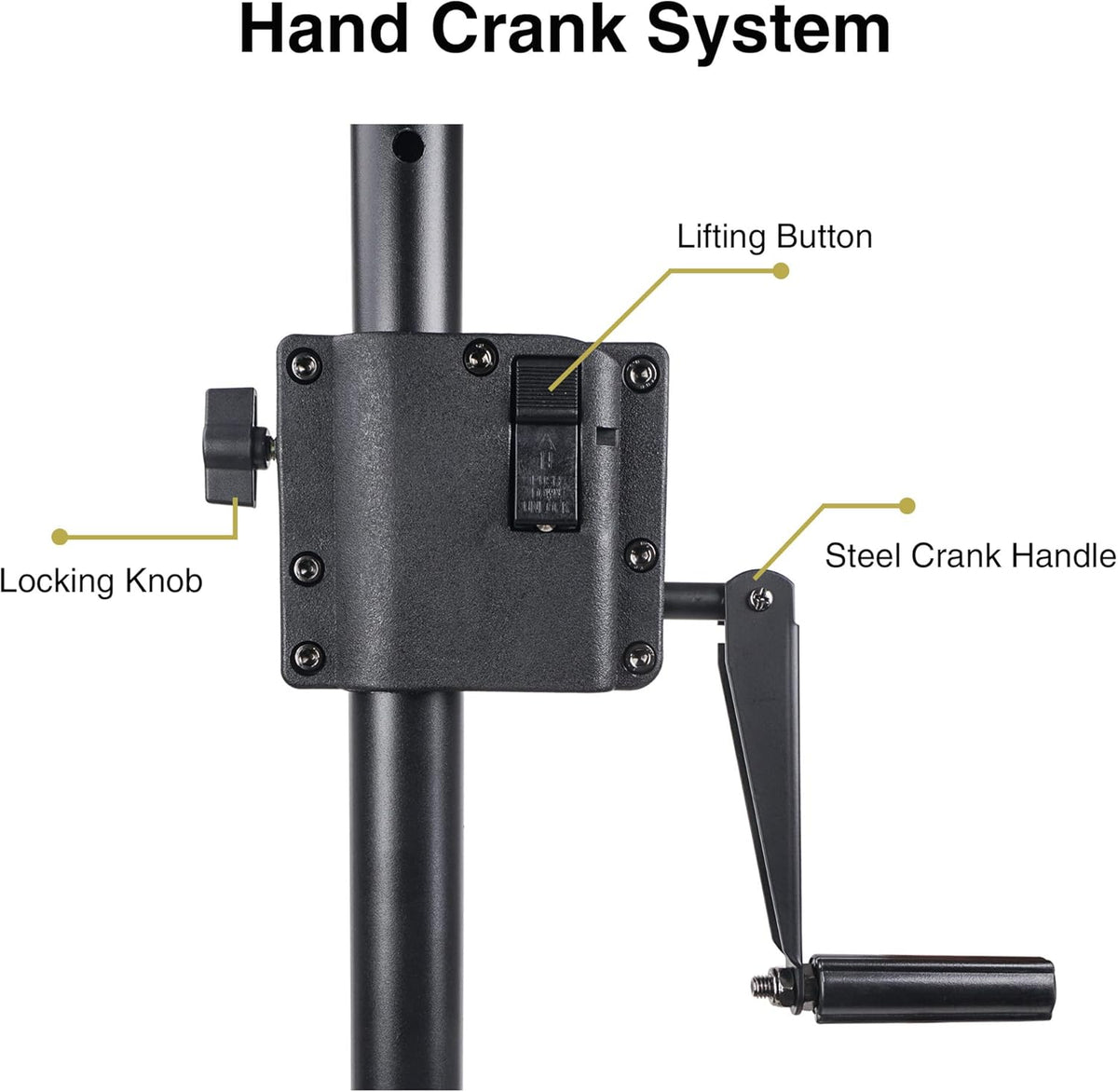 2-Pack Crank-Up Tripod Speaker Stands with Carry Bags I2420