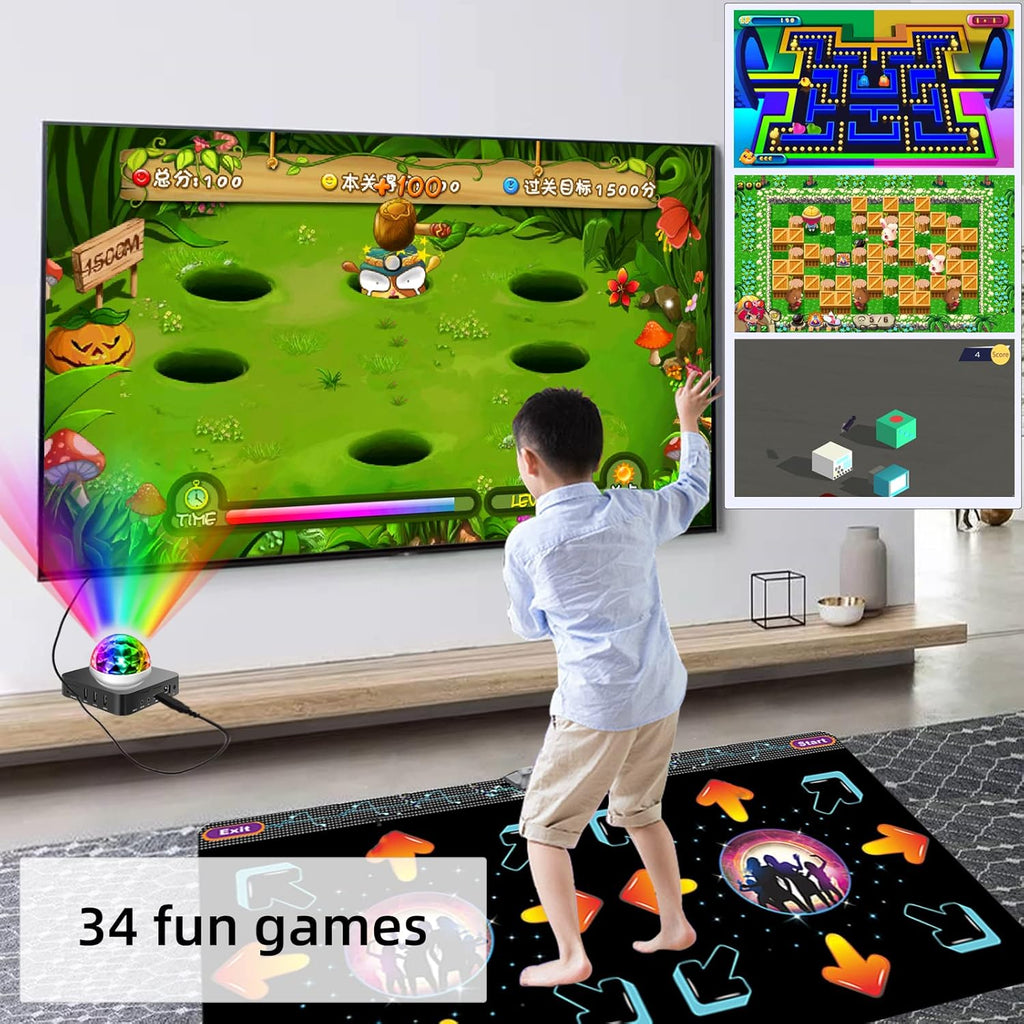 Double Dance Mat with 2.4G Wireless Handle F12682