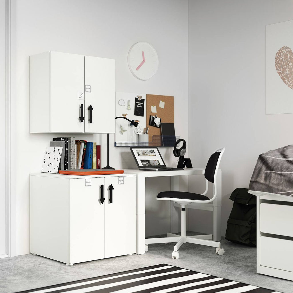 White Wall Cabinet with 1 Shelf E977