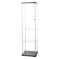 Glass Display Cabinet 4 Shelves with Door F346
