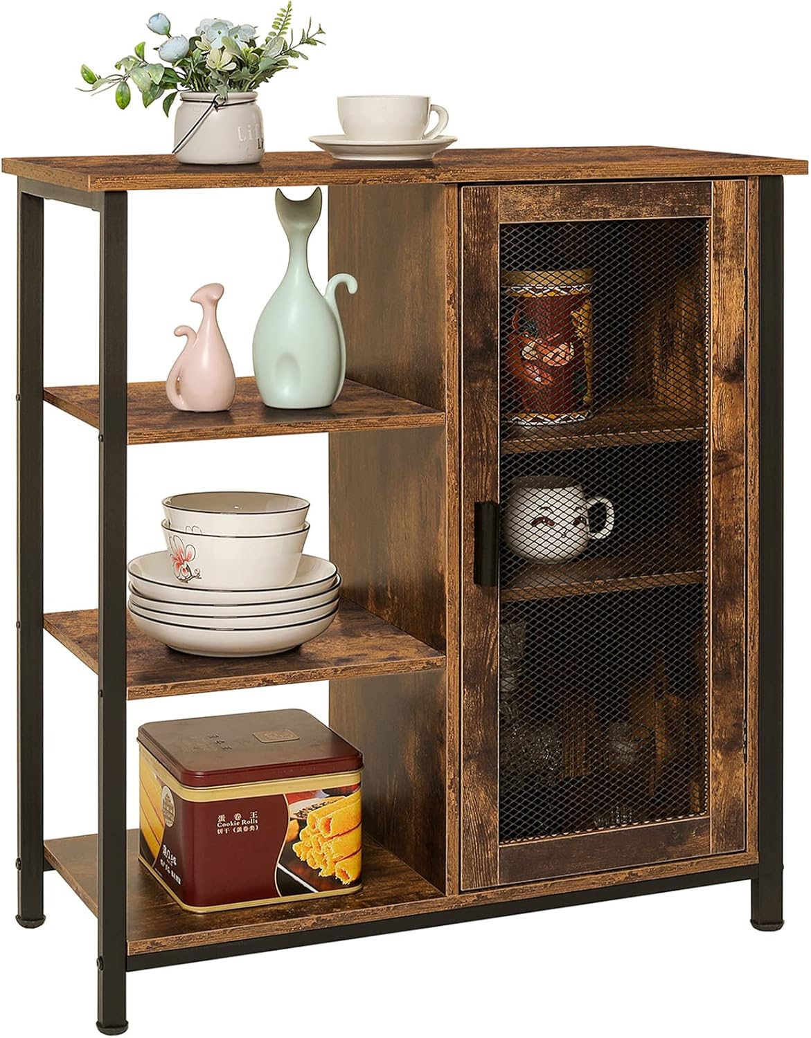 Storage Cabinet with Shelves and Door J859389