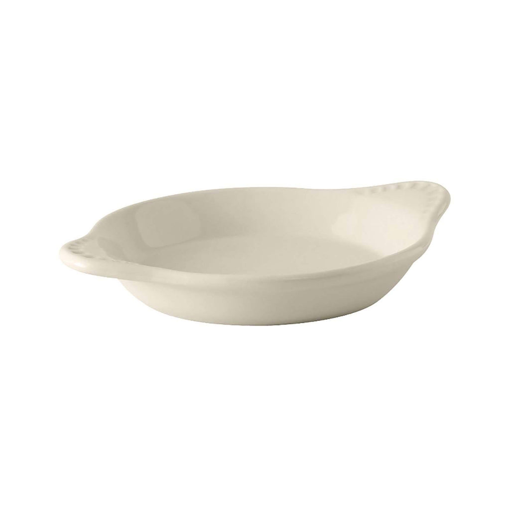 11 oz. Eggshell Round China Egg Dish - 12/Case P3887