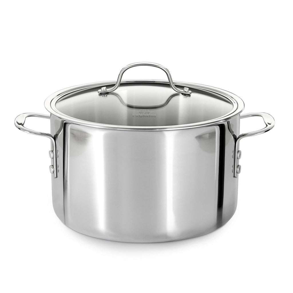 8-qt. Stainless Steel Tri-Ply Covered Stock Pot N537299
