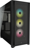 Black Tempered Glass Mid-Tower ATX PC Case Y4592
