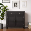 Light Golden Brown Solid Wood Storage Cabinet with 2 Drawers C836057