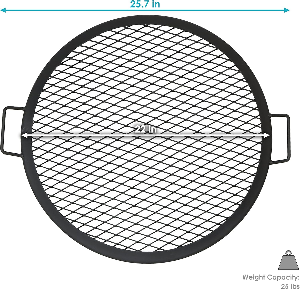 Round Heavy-Duty Steel Fire Pit Cooking Grate G7069