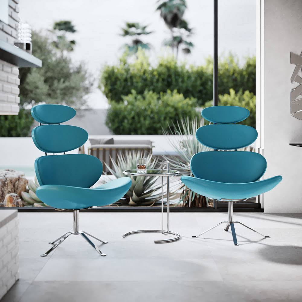 Teal Swivel Occasional Chair A98388