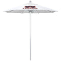 7.5 ft. Natural Aluminum Market Push Lift Patio Umbrella Q295