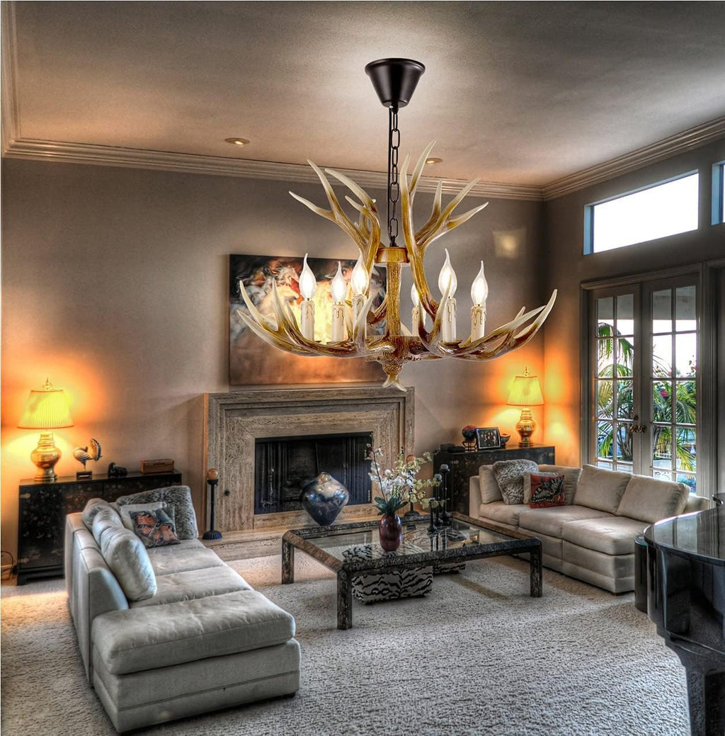 6 Lights Antler Chandelier Z91153