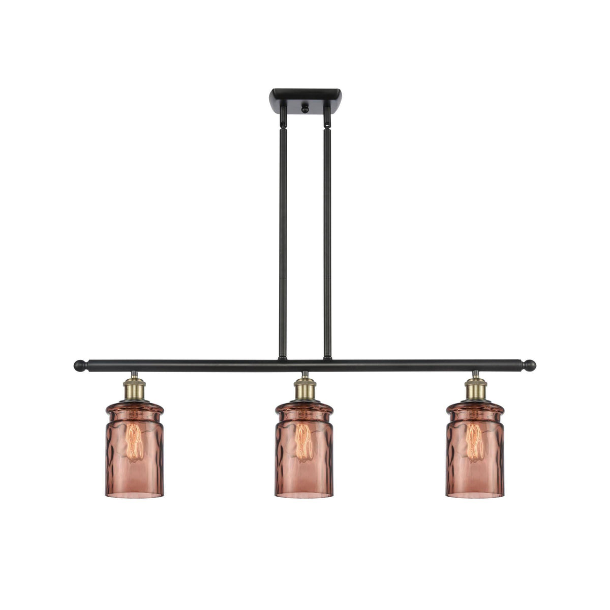 Black Antique Brass 3 Light Island Light H506368
