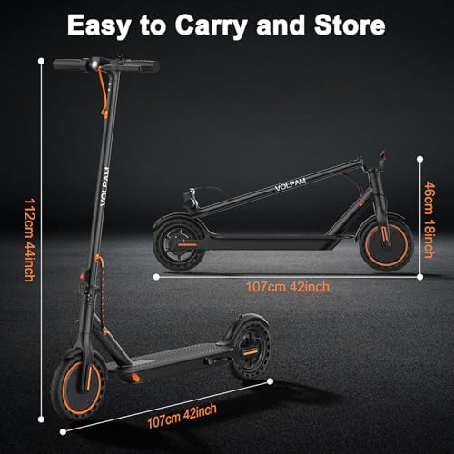 Electric Scooter, 350W/500W, 8.5"/10" Tires, Folding E-Scooter with Dual Braking N407876