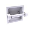 Recessed Toilet Paper Holder Matte White W3494