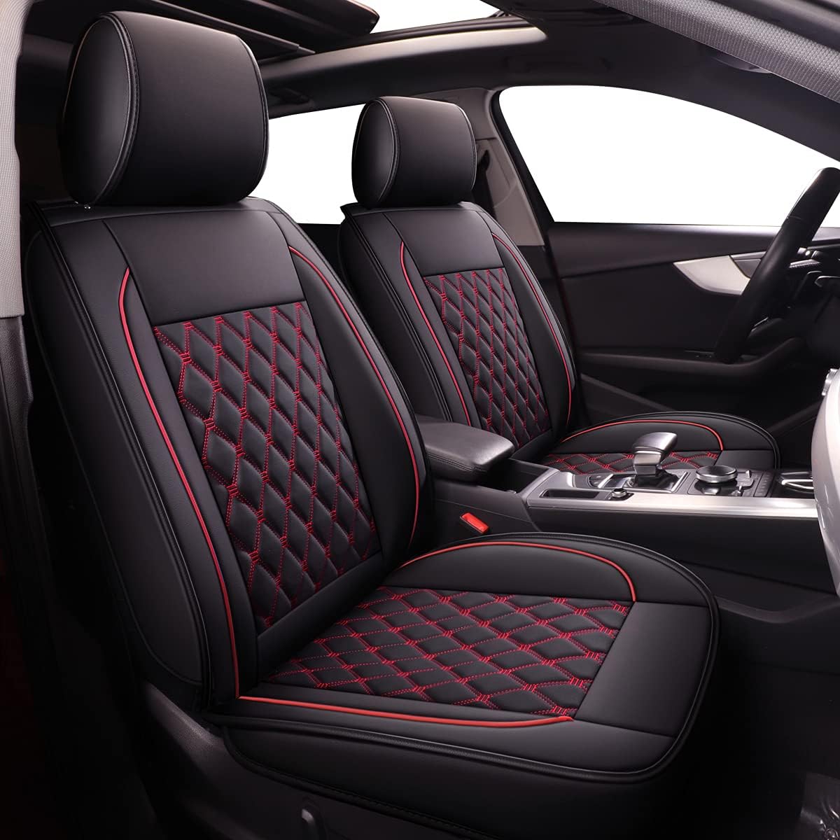 Leather Waterproof Car Seat Covers Full Set A61453