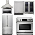 36 Electric Range, Range Hood, Microwave, Refrigerator, Dishwasher, Wine Cooler I70242
