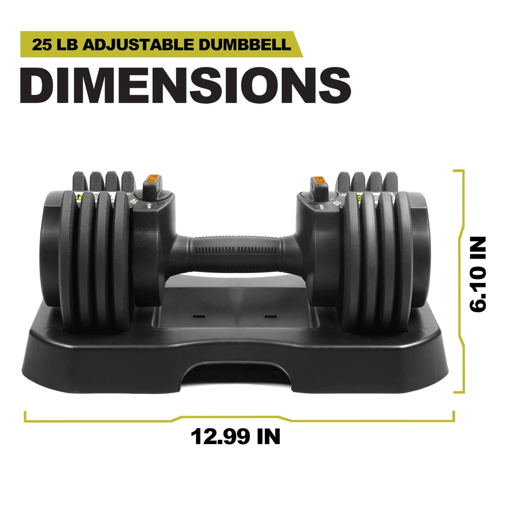 10-30lb Quick Select Adjustable Dumbbell Pair with Stand M2856