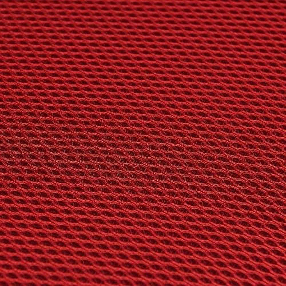 Red Mesh Back Vinyl Seat Office Chair with Flip-Up Arms H75081