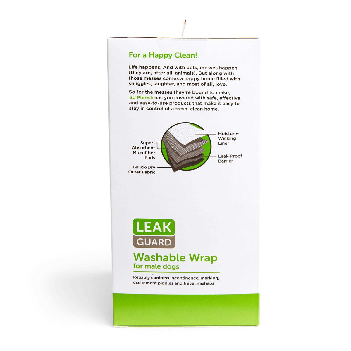 Washable Leak Guard Wrap for Male Dogs C28900