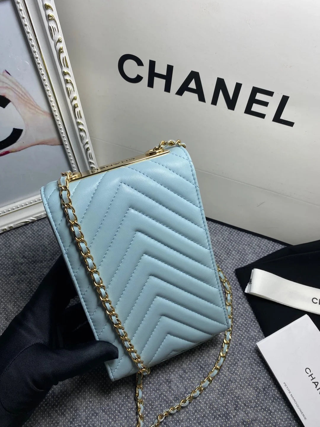 Light Blue Bag Q917