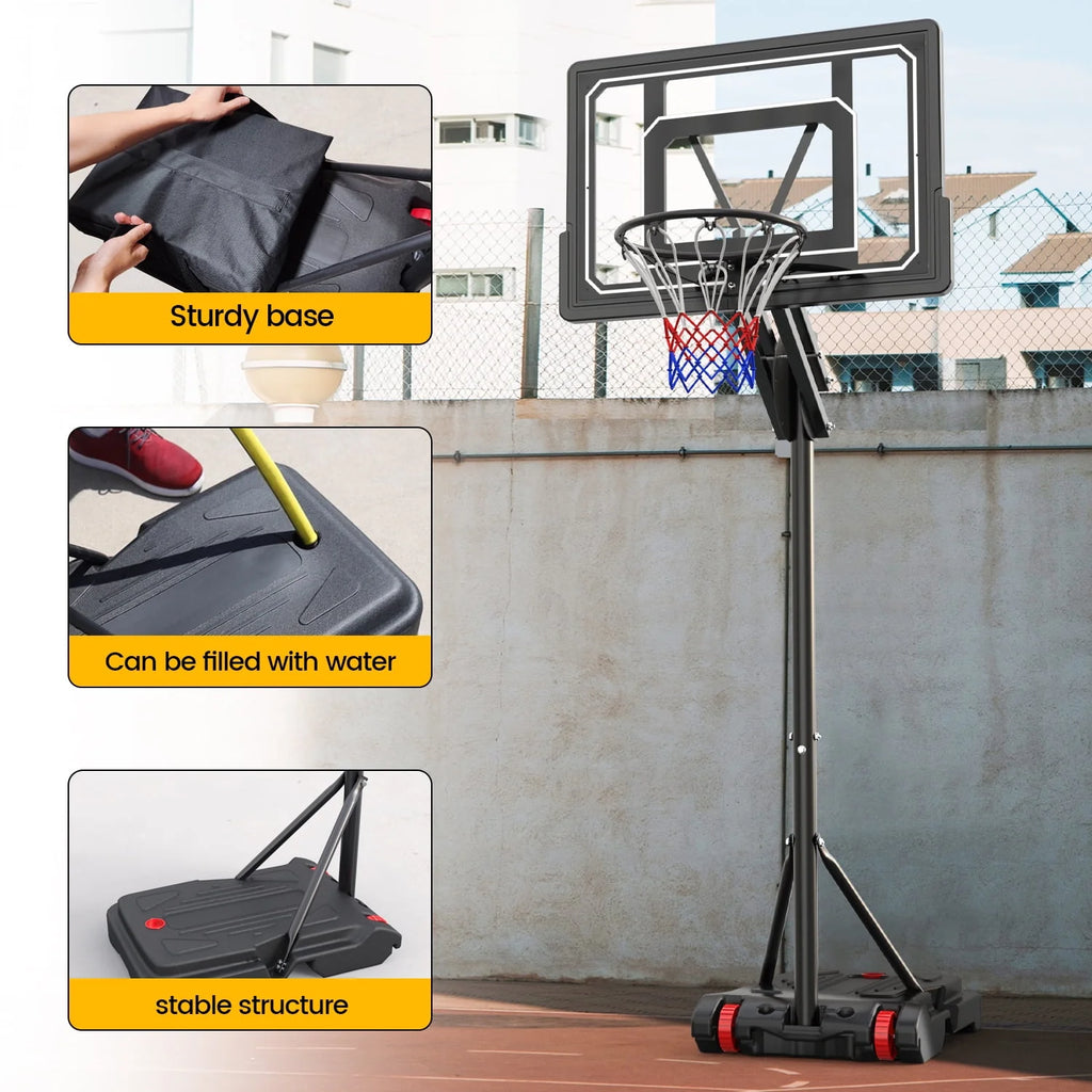 Portable Basketball Hoop & Goal System 5.5 - 9.5 ft. Adjustable O3061