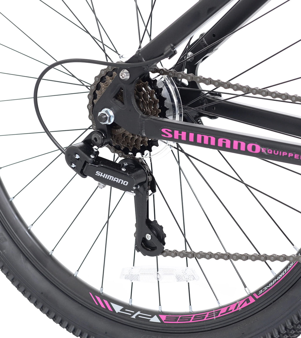 26 in. Black and Pink Mountain Bike R44641