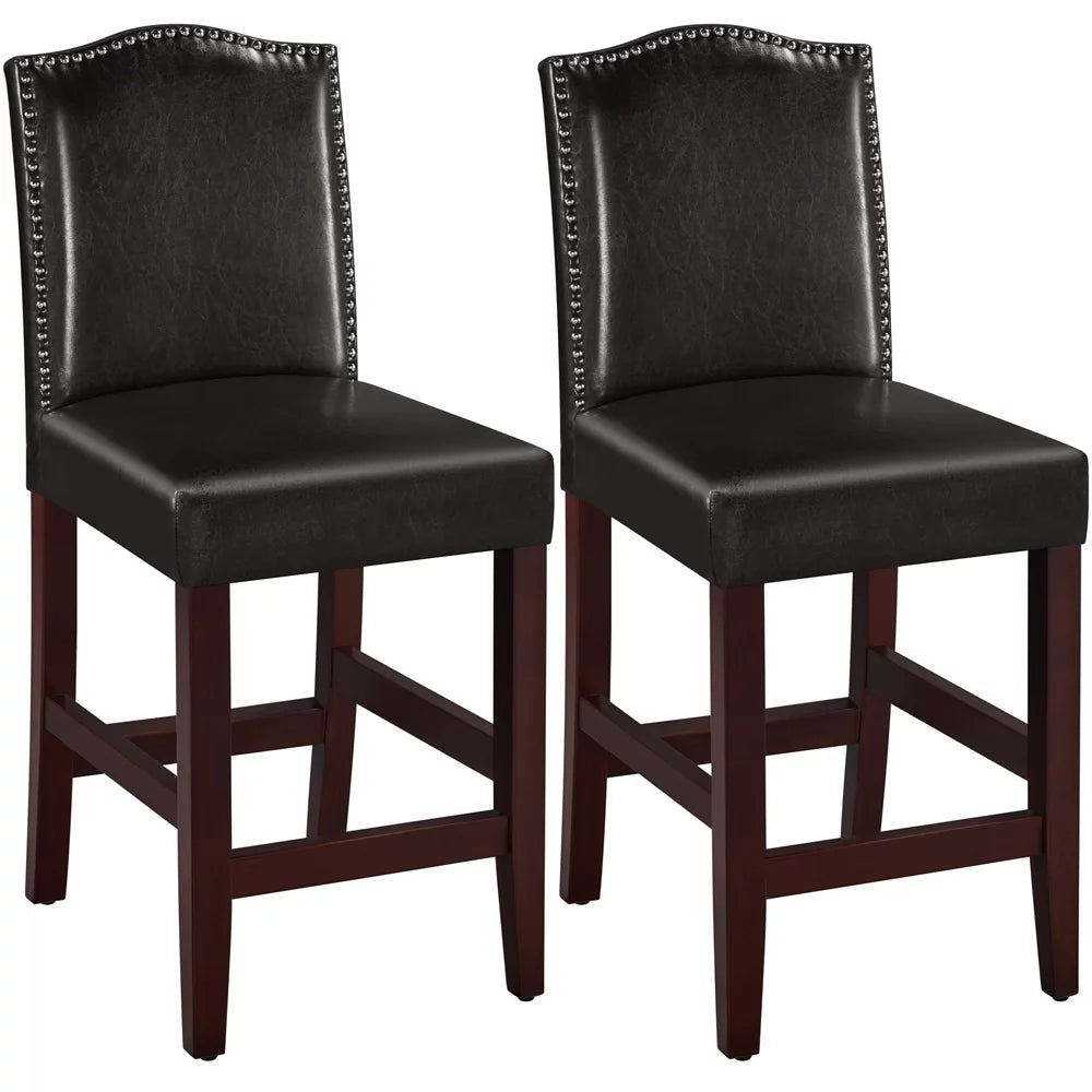 Brown Faux Leather Dining Chairs H246603