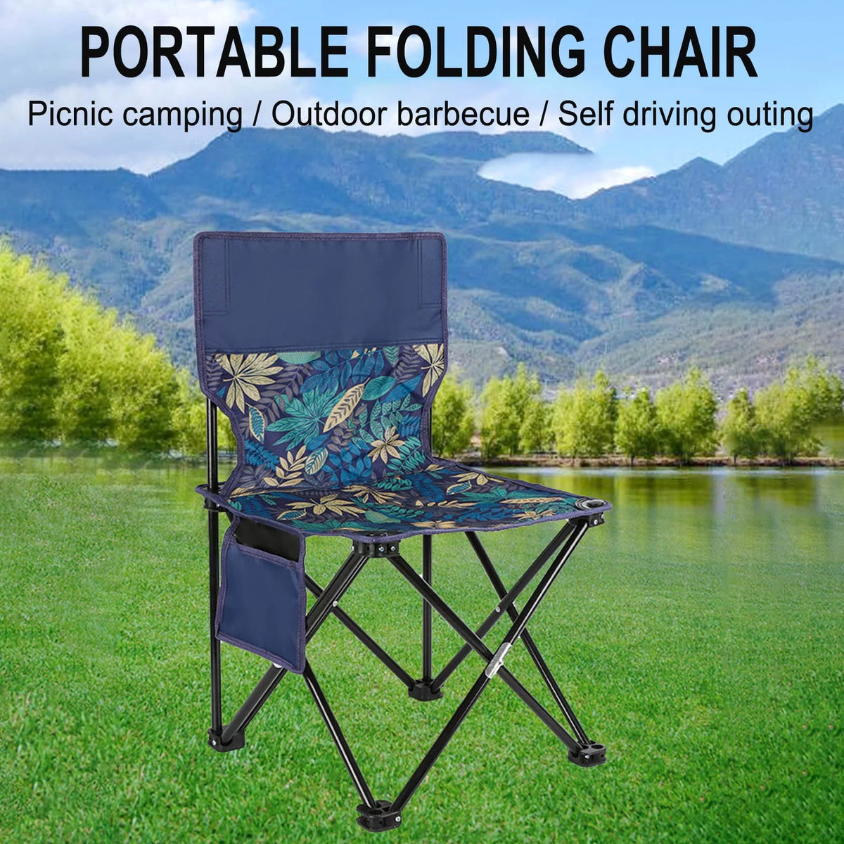 Foldable Camping Chair Oxford Cloth Cushion W759